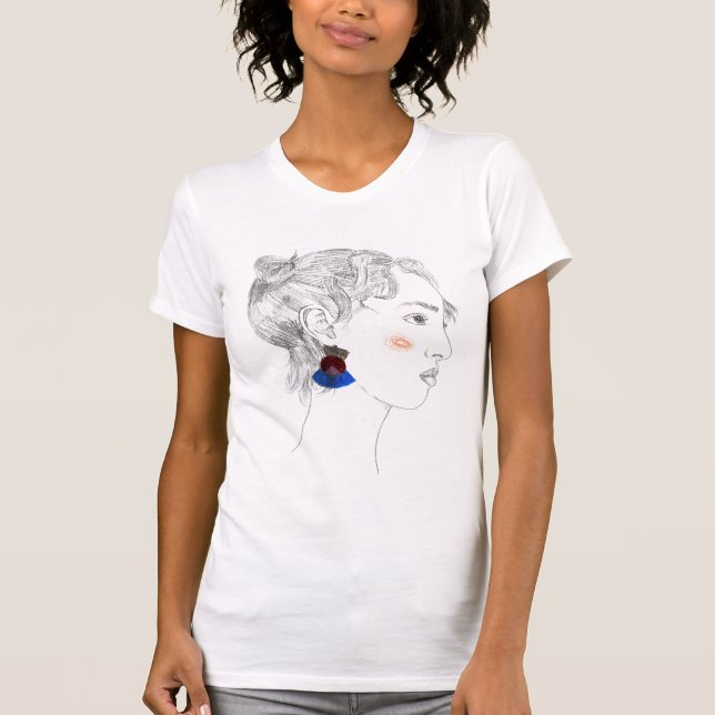 Glance Sketch - Portrait T-Shirt (Vorderseite)