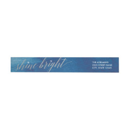 Glanz-helles Aquarell-Umgriffsadressen-Etiketten