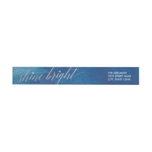 Glanz-helles Aquarell-Umgriffsadressen-Etiketten