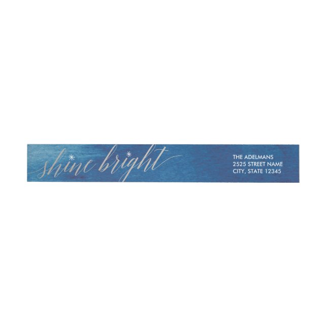 Glanz-helles Aquarell-Umgriffsadressen-Etiketten (Person)