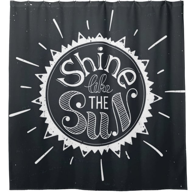 Glanz wie The Sun Duschvorhang (Vorderseite)