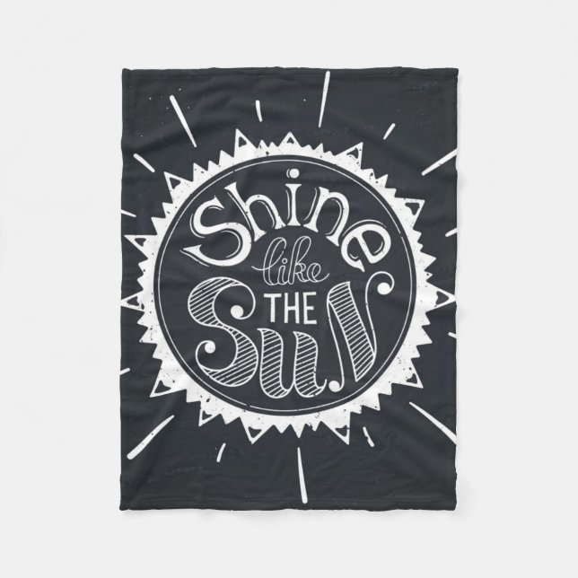Glanz wie The Sun Fleecedecke (Vorderseite)