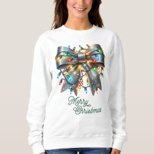 Glanzbogen mit Weihnachtslicht Sweatshirt