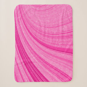 Glänzend Rosa Sherpadecke