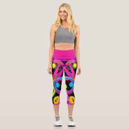 glänzende abstrakte Kunst Capri Leggings