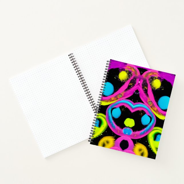 glänzende abstrakte Kunst Notizbuch (Innenseite)