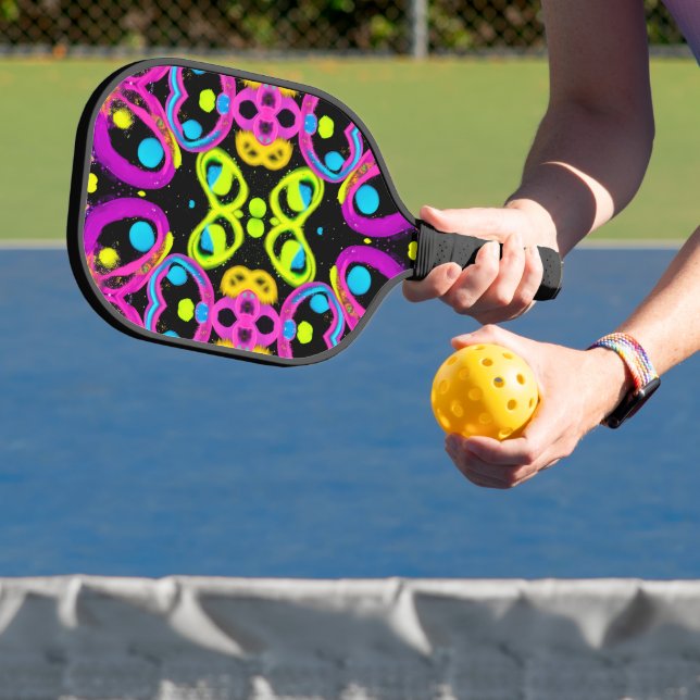 glänzende abstrakte Kunst Pickleball Schläger (InSitu)