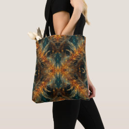 Glänzende braune Federn Tasche