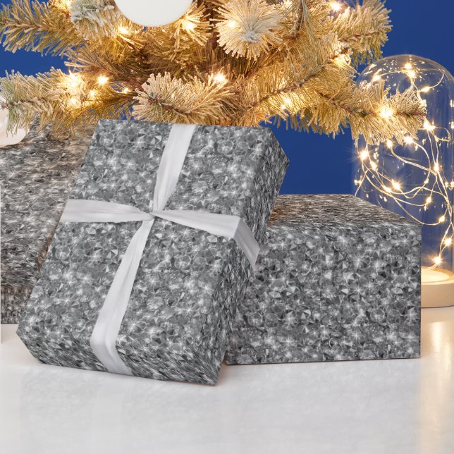 glänzende Diamantenstruktur Geschenkpapier (Feiertage)