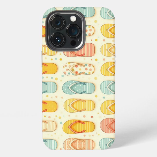 Glänzende Flip-Flops iPhone 13 Pro Hülle (Hinten)