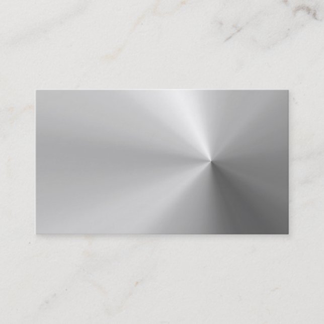 glänzende gebürstete AluminiumVisitenkarte Visitenkarte (Vorderseite)
