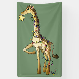 Glänzende Giraffe Banner