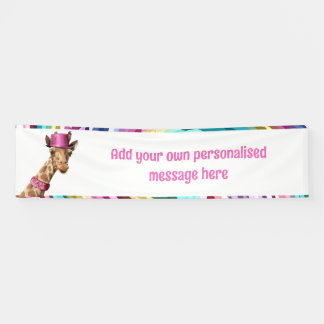 Glänzende Giraffe Banner