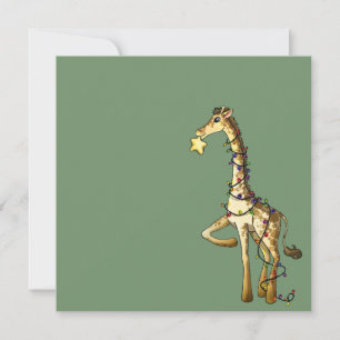 Glänzende Giraffe Einladung