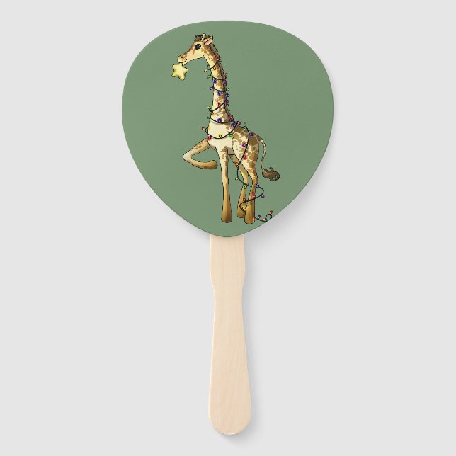 Glänzende Giraffe Fächer (Vorderseite)