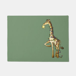 Glänzende Giraffe Fußmatte