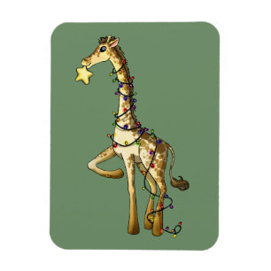 Glänzende Giraffe Magnet
