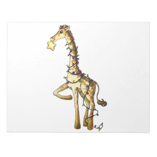 Glänzende Giraffe Notizblock