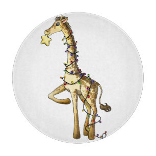 Glänzende Giraffe Schneidebrett