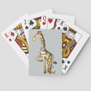 Glänzende Giraffe Spielkarten