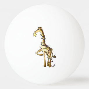 Glänzende Giraffe Tischtennisball