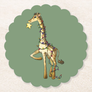 Glänzende Giraffe Untersetzer