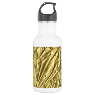 Glänzende Goldfolie Trinkflasche