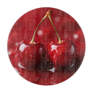 Glänzende Kirschen Rote Sirup-Fantasie Schneidebrett