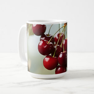 Glänzende Kirschen Vintage Kaffeetasse