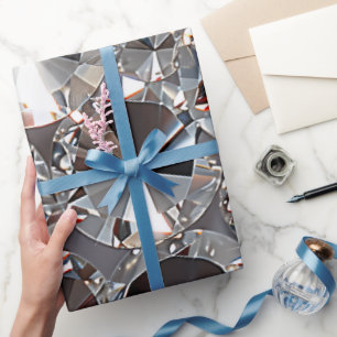Glänzende klare Diamanten Geschenkpapier