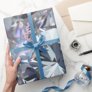 Glänzende klare Diamanten Geschenkpapier