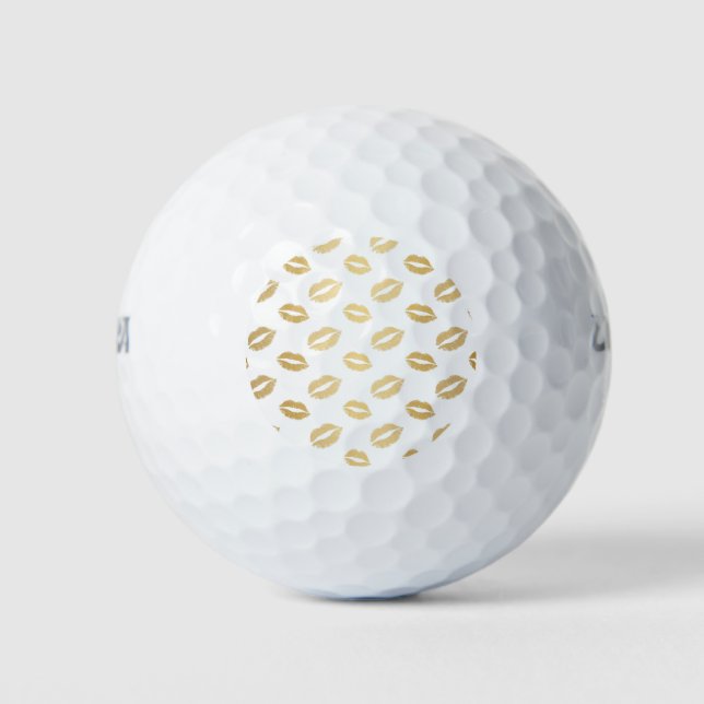 Glänzende Küsse Golfball (Vorderseite)