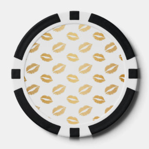 Glänzende Küsse Pokerchips