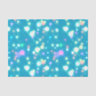 Glänzende Partybälle Blau Seidenpapier