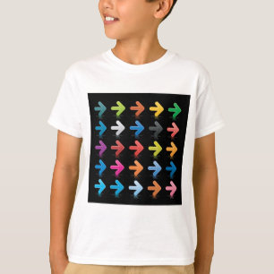 Glänzende Pfeile Set Lebendige Richtungspfeile T-Shirt