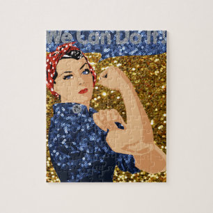 glänzende Rosie the Riveter