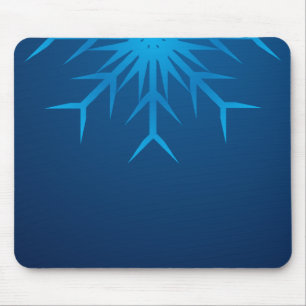 glänzende Schneeflocke Mousepad