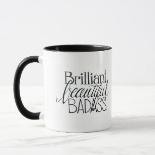 Glänzende schöne Badass Tasse