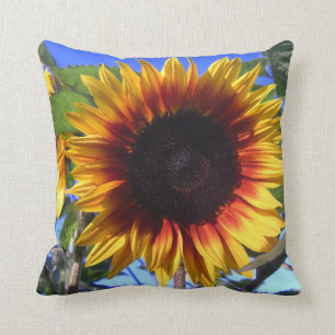 Glänzende Sonnenblume-Kissen Kissen