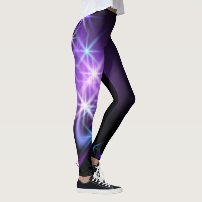 Glänzende Sterne Leggings (Rechts)