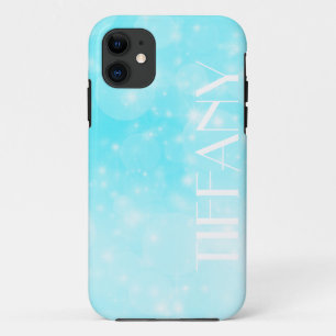 glänzende Weihnachten hellblaue Frost-Geburtstagsf Case-Mate iPhone Hülle