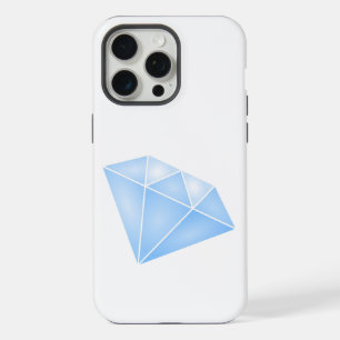 Glänzender blauer Diamantkarat iPhone 15 Pro Max Hülle