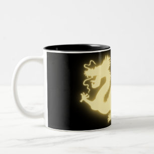 Glänzender Drache Zweifarbige Tasse
