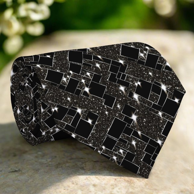 Glänzender Glitter-Diamant-Effekt Elegant Moderne  Krawatte (Von Creator hochgeladen)