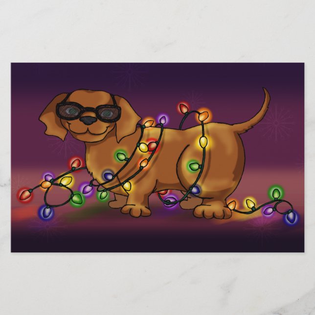 Glänzender Hund Briefpapier (Vorderseite)
