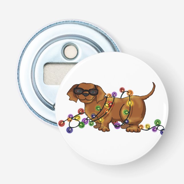 Glänzender Hund Flaschenöffner (Vorderseite)