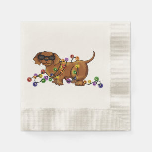 Glänzender Hund Serviette
