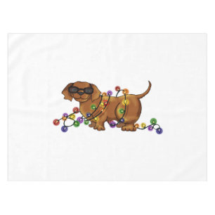 Glänzender Hund Tischdecke