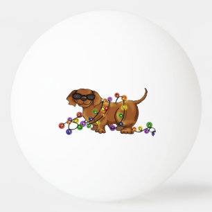 Glänzender Hund Tischtennisball