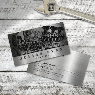 Glänzender Metall-Mechaniker-Automobilreparaturser Visitenkarte
